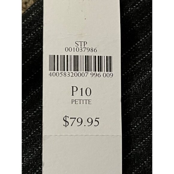 Coldwater Creek Pinstripe Trouser Fit Bootcut Pants 10P Petite NEW - Picture 12 of 16